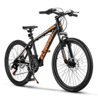 Carpat™ – 26" Mountain Bike (Black-Orange, Dual Disc, 21-Speed) - Trustymall
