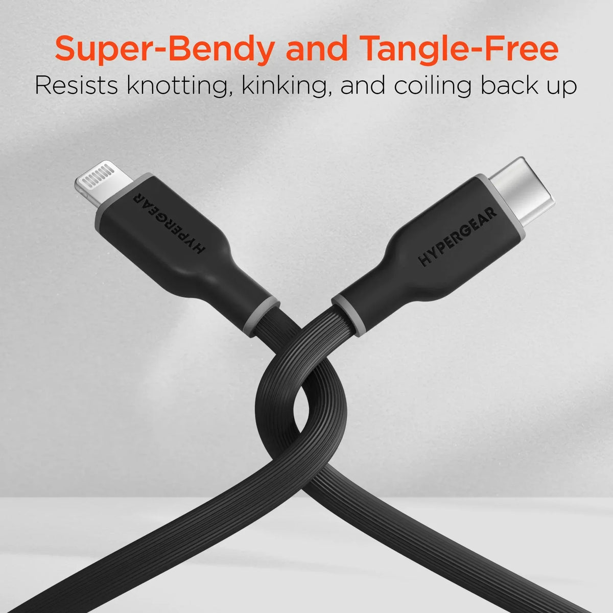 HyperGear Flexi PRO USB-C to Lightning Cable 4ft - Trustymall