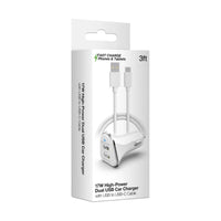 HyperGear Hi-Power Dual USB 3.4A Car Charger for iPhone 15 Androids - Trustymall