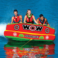 WOW Watersports Bingo 1-3 Person Cockpit Ski Tube w Foam Handles - Trustymall