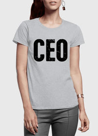CEO Half Sleeves Women T-shirt - Trustymall