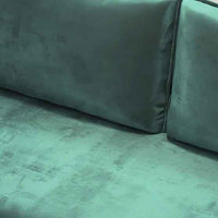 71'' Velvet Sofa,mid century couch with 2 throw pillows & pockets for