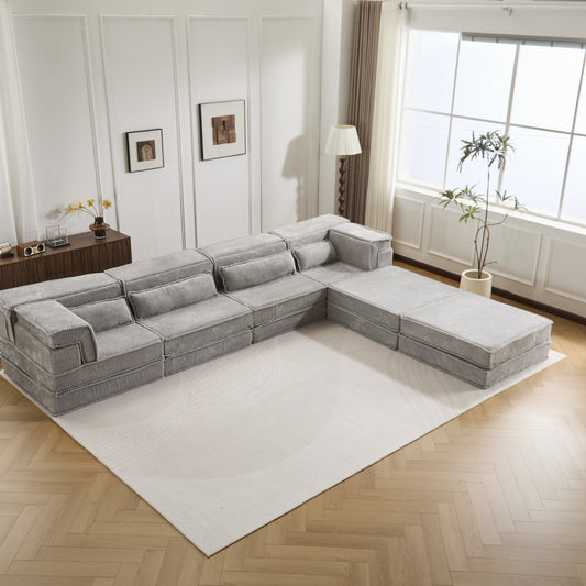 Compression Mahjong Sofa,Convertible Floor Sofa Bed,DIY Boneless