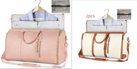 Large Capacity Travel Duffle Bag Women's Handbag Folding Suit Bag Waterproof Clothes Totes - Trustymall