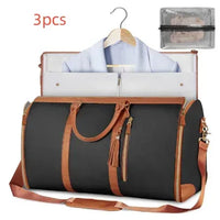 Large Capacity Travel Duffle Bag Women's Handbag Folding Suit Bag Waterproof Clothes Totes - Trustymall