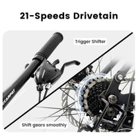 FlexRide™ 24 – 24" MTB Bike with Disc Brakes & 21-Speed Gears - Trustymall