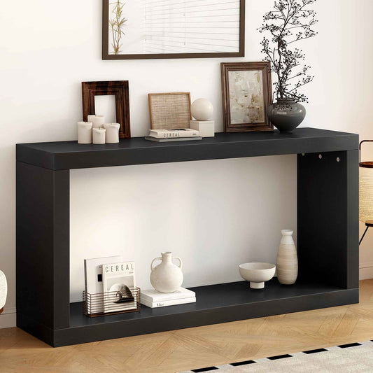 Modern Minimalist Entrance Table, Square Shaped Fashion Design, Easy
