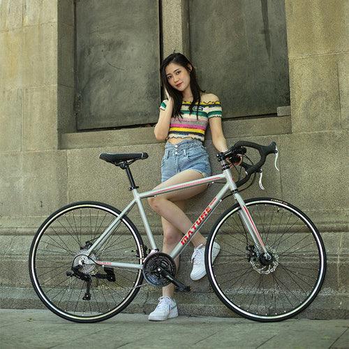 Carpat RoadLine™ 48 – Aluminum Flat Handle Road Bike (Matte Finish, - Trustymall