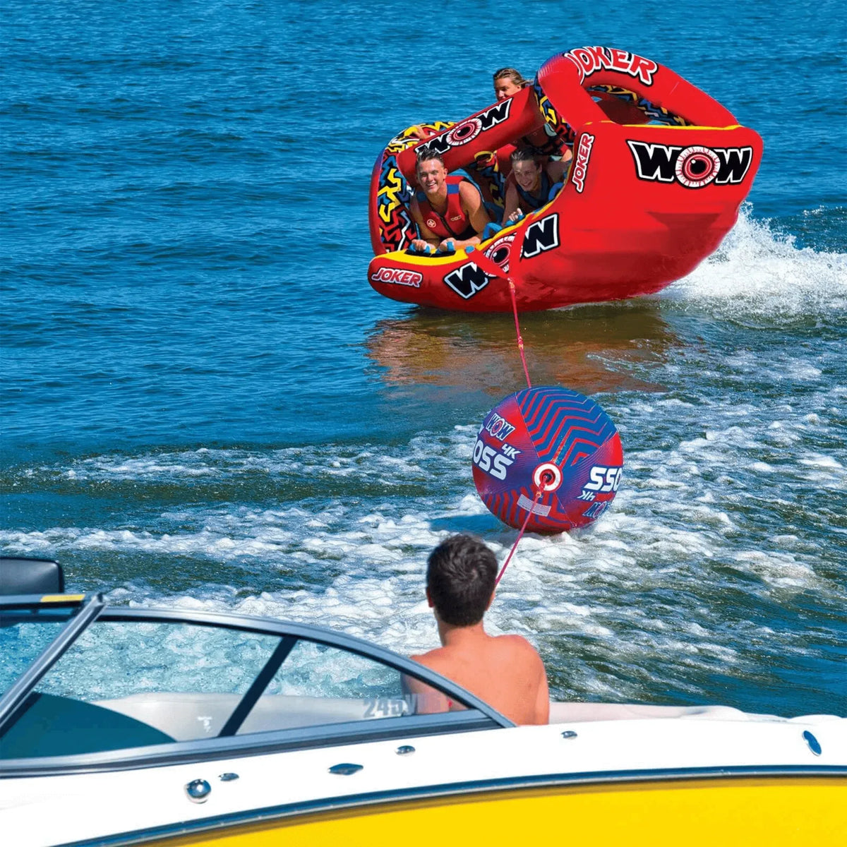 WOW Watersports Tow Boss for 1-4-person Towables, Absorbs Shock - Trustymall