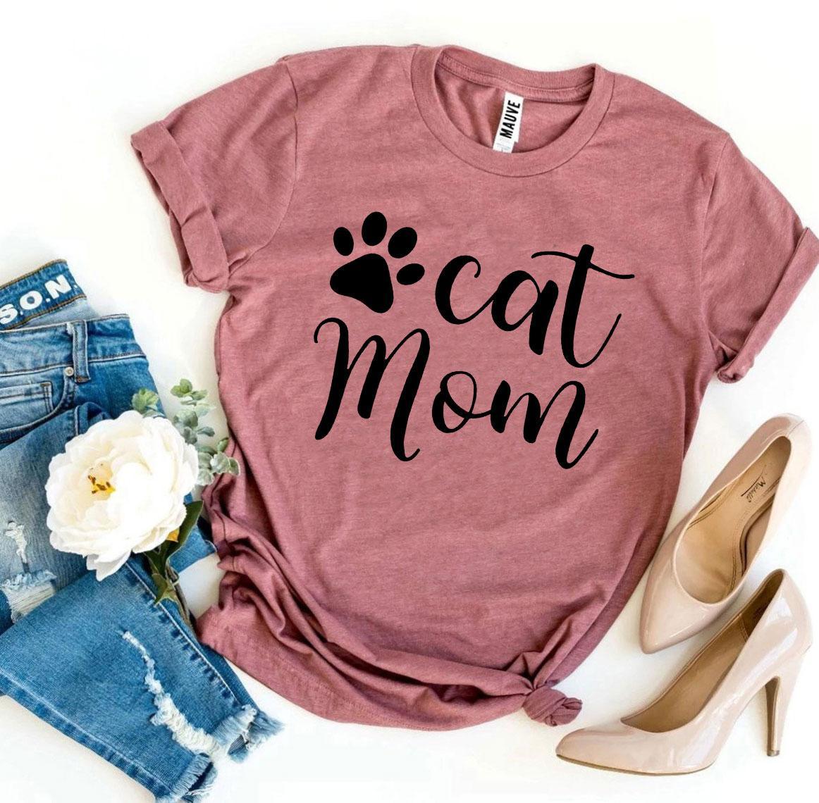 Cat Mom T-shirt - Trustymall