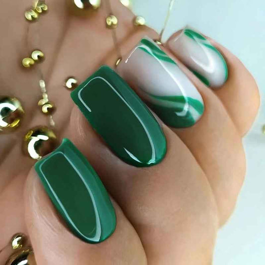 Press On Nails Kit with Glue and gel stickers Reusable Tips
