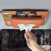 Leather Multifunction Car Visor Organizer - Trustymall