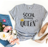 Social Distancing Queen T-shirt - Trustymall