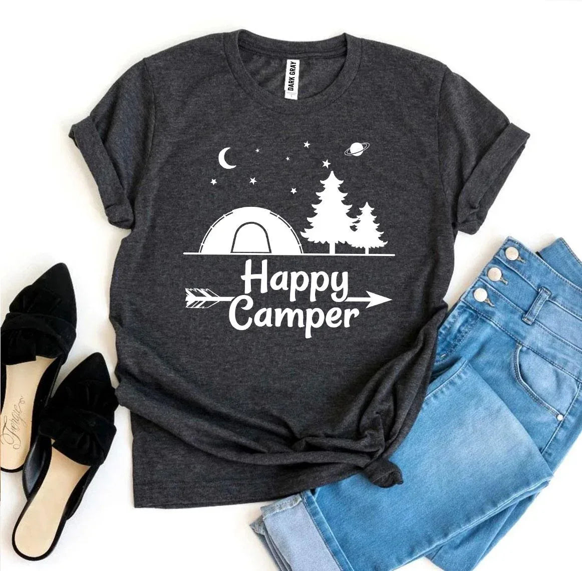 Happy Camper T-shirt - Trustymall