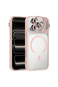 Phone inside protective case lying flat, illustrating full coverage and scratch resistance.