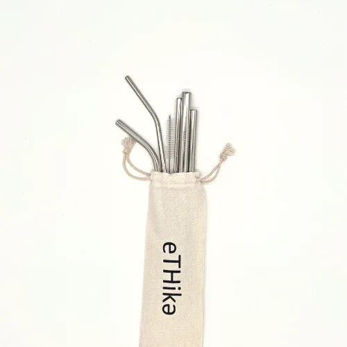 Reusable Stainless Steel Straws (Set of 7 or 11 Pieces)