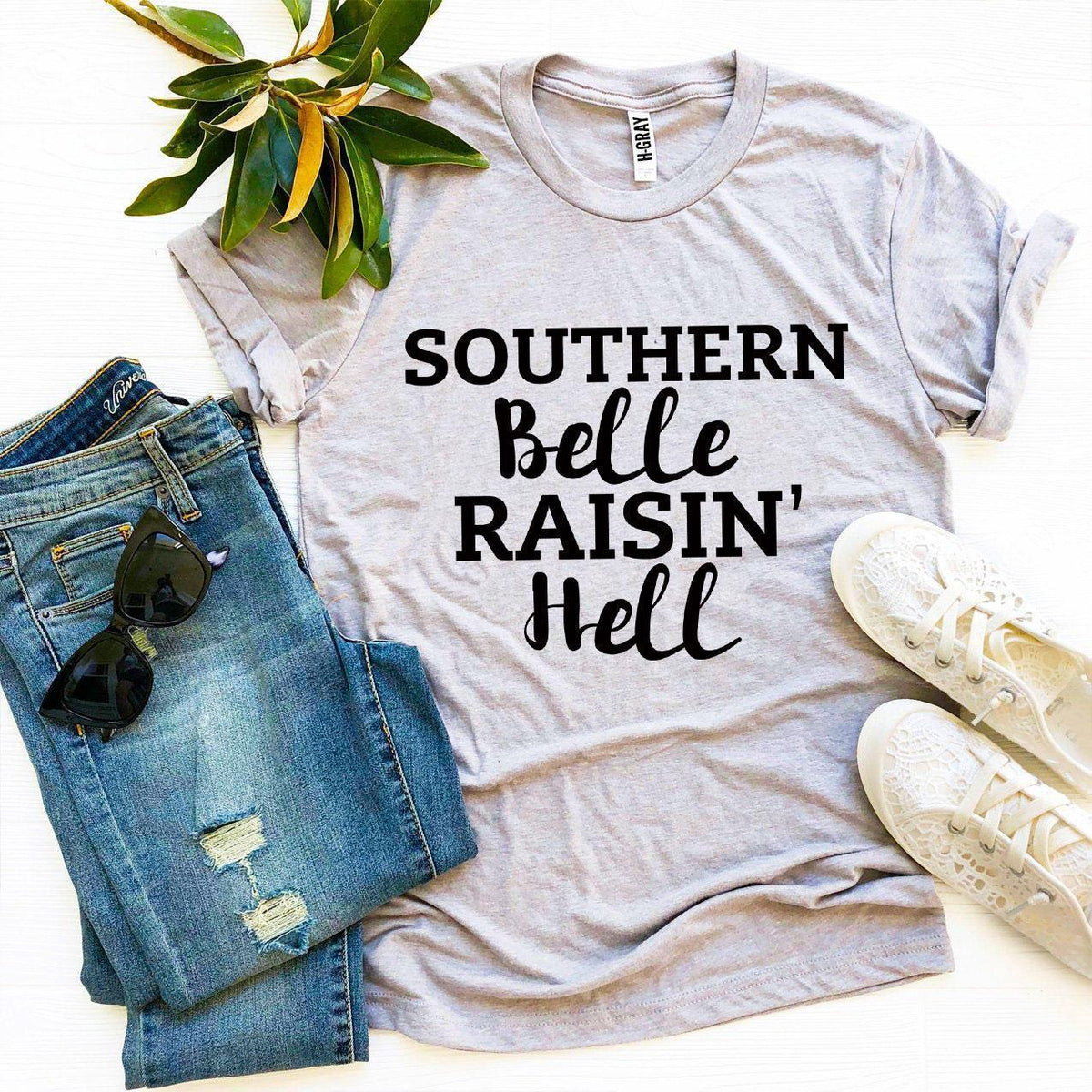 Southern Belle Raisin’ Hell T-shirt - Trustymall