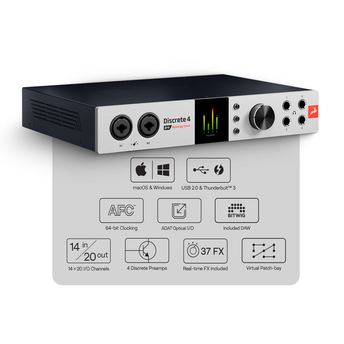 Antelope Audio - Discrete 4 Pro SC | USB & TB Audio Interface