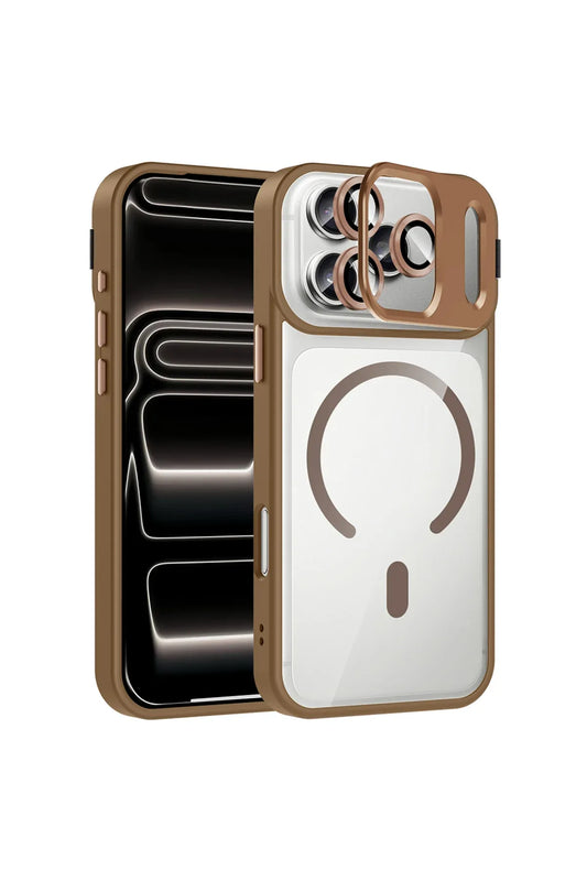 iPhone 17 Pro Max Case with Etro Camera Lens Magnetic Charging Cover