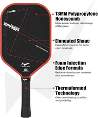 Grasp Power Pickleball Paddle 13mm T700 Carbon Fiber