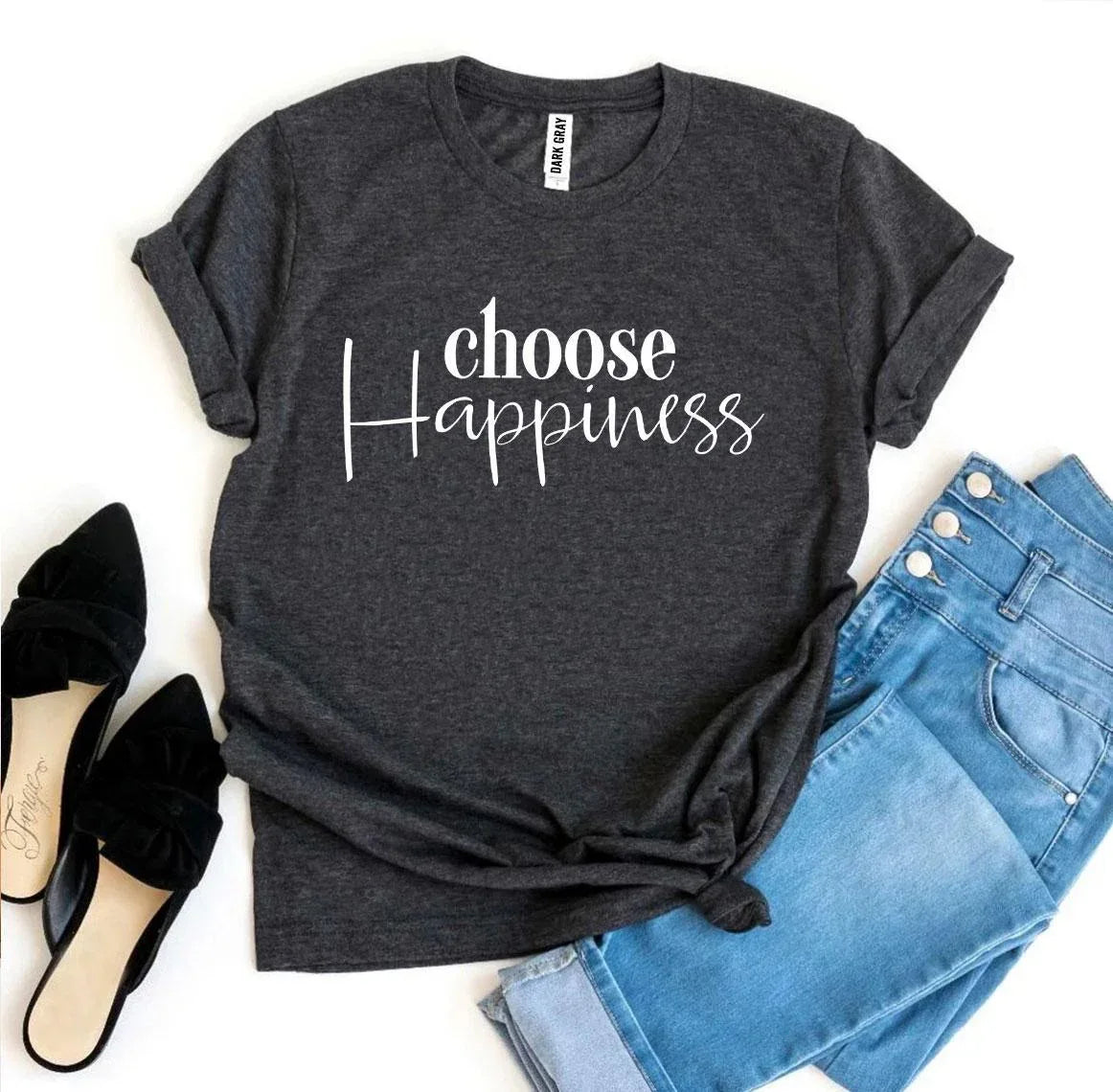 Choose Happiness T-shirt - Trustymall