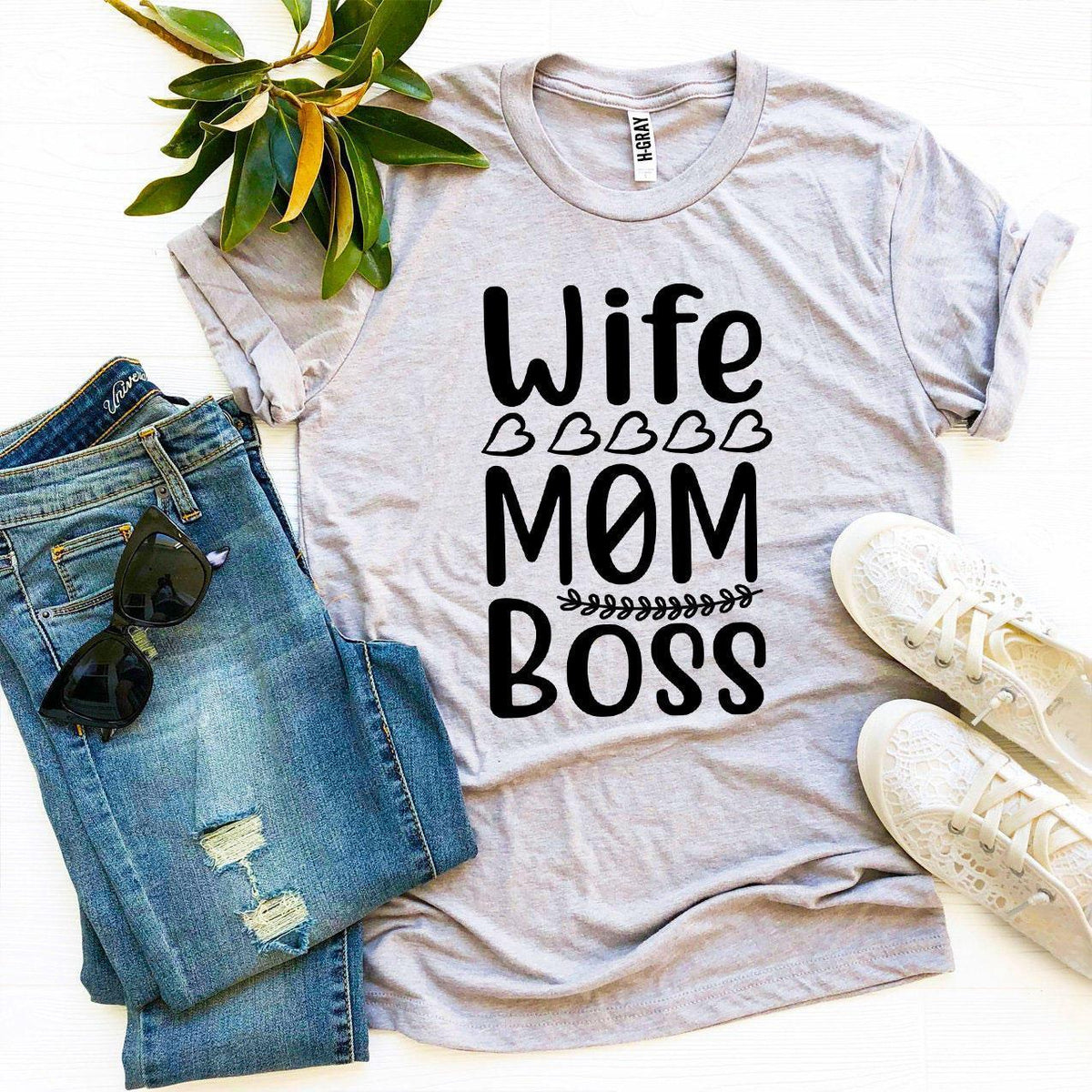Wife Mom Boss T-shirt - Trustymall