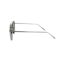 Side view of Jase New York Jonas aviator sunglasses highlighting 140mm temple length and smoke lens tint.