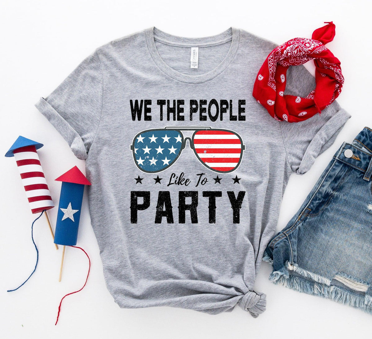 We the people like to party T-shirt - Trustymall