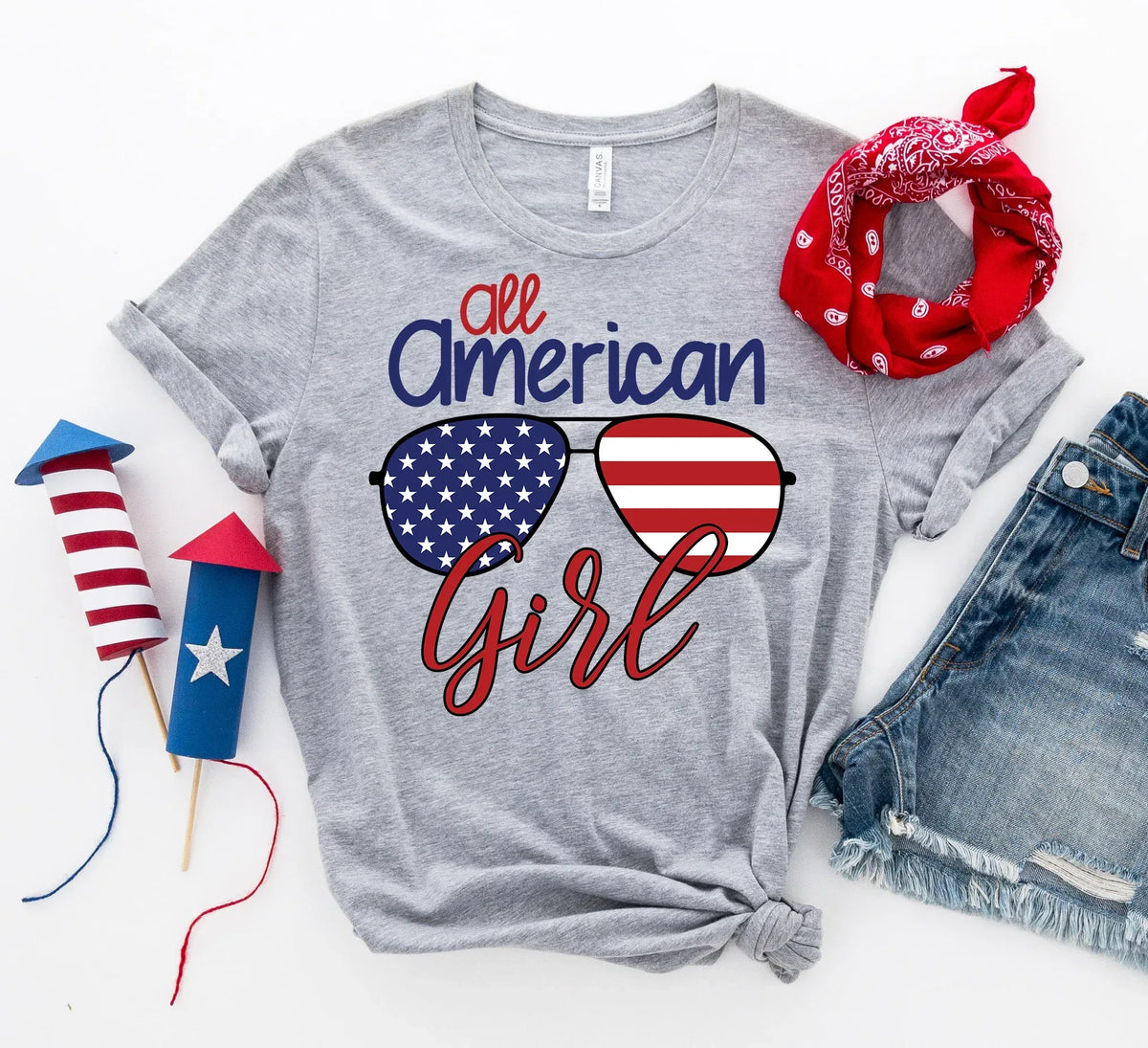 All American Girl T-shirt - Trustymall