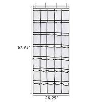 35 Pockets Over Door Hanging Shoe Storage Organizer Rack Holder Closet