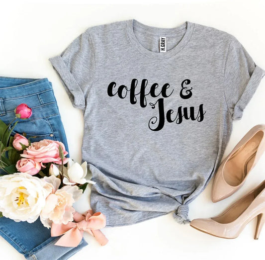 Coffee And Jesus T-shirt - Trustymall