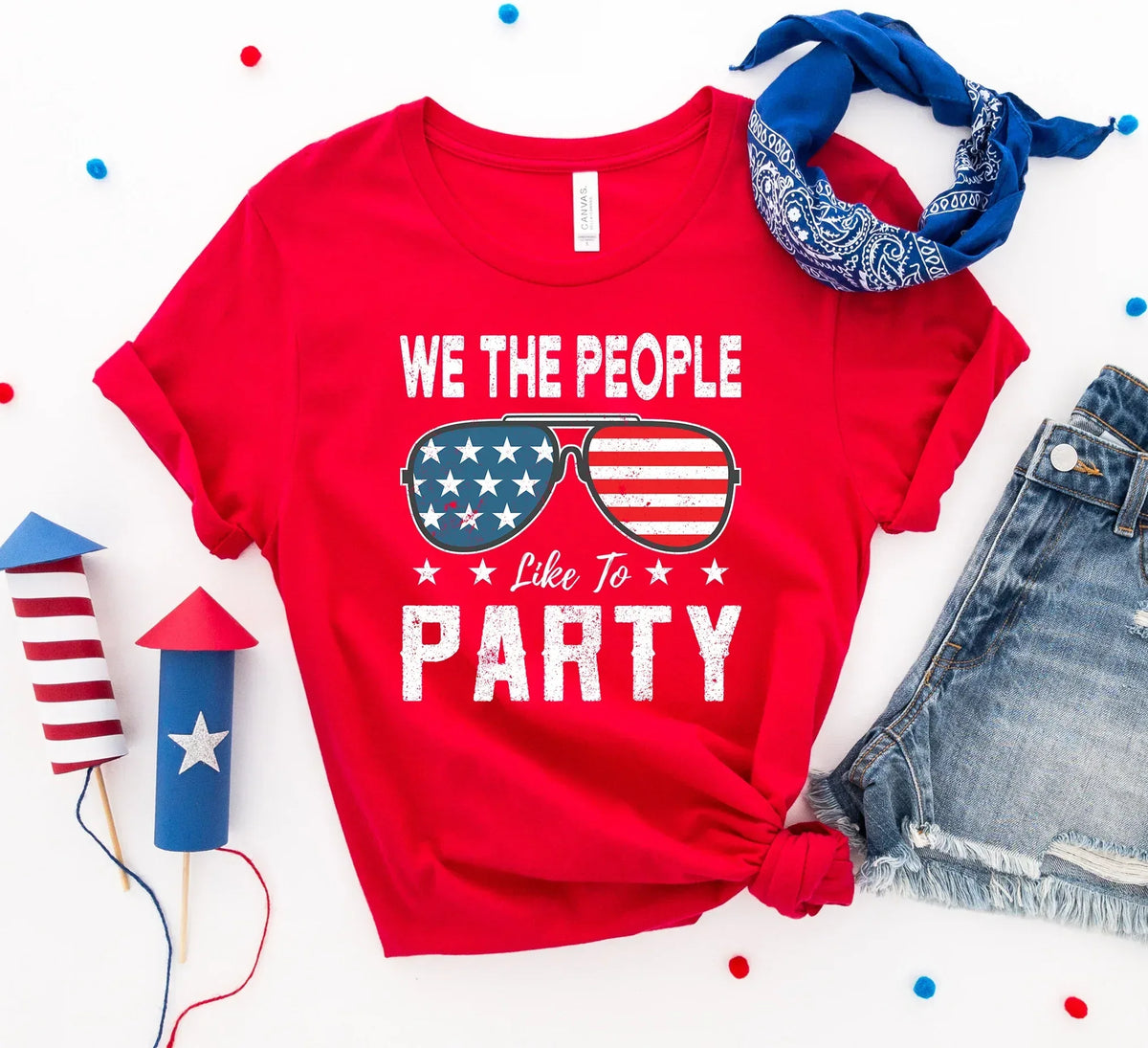 We the people like to party T-shirt - Trustymall