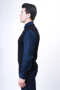 Wakerlook Sleeveless Black Sweater - Trustymall