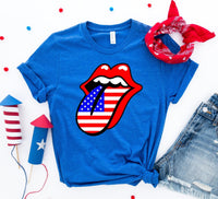 USA Lips 4th of July T-shirt - Trustymall