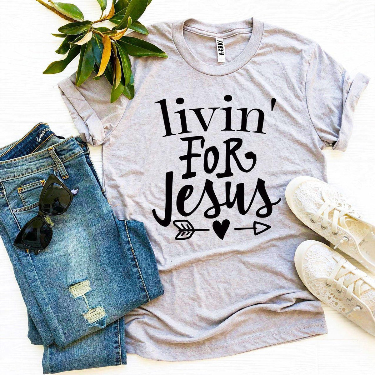 Livin For Jesus T-shirt - Trustymall