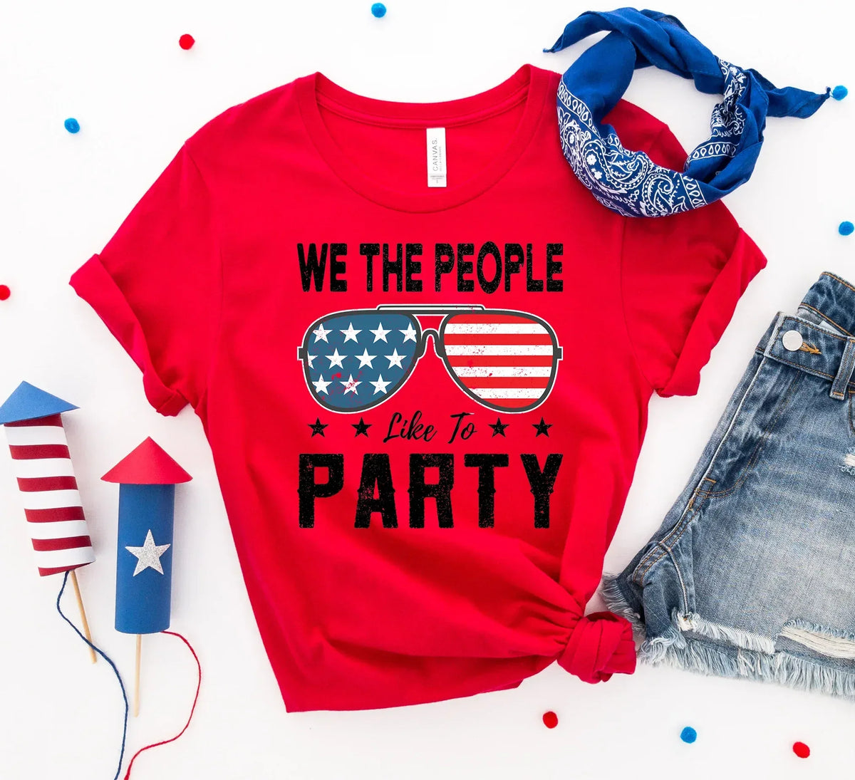 We the people like to party T-shirt - Trustymall