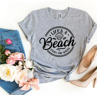 Life’s a Beach Enjoy The Waves T-shirt - Trustymall