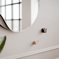 Wall hook DEER | oak wood, brass