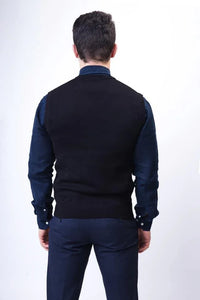 Wakerlook Sleeveless Black Sweater - Trustymall