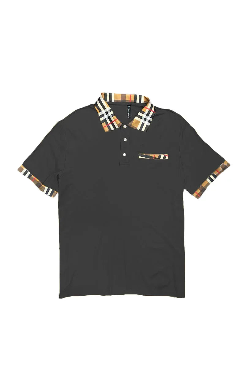 Checkered Polo and Pant Set - Trustymall