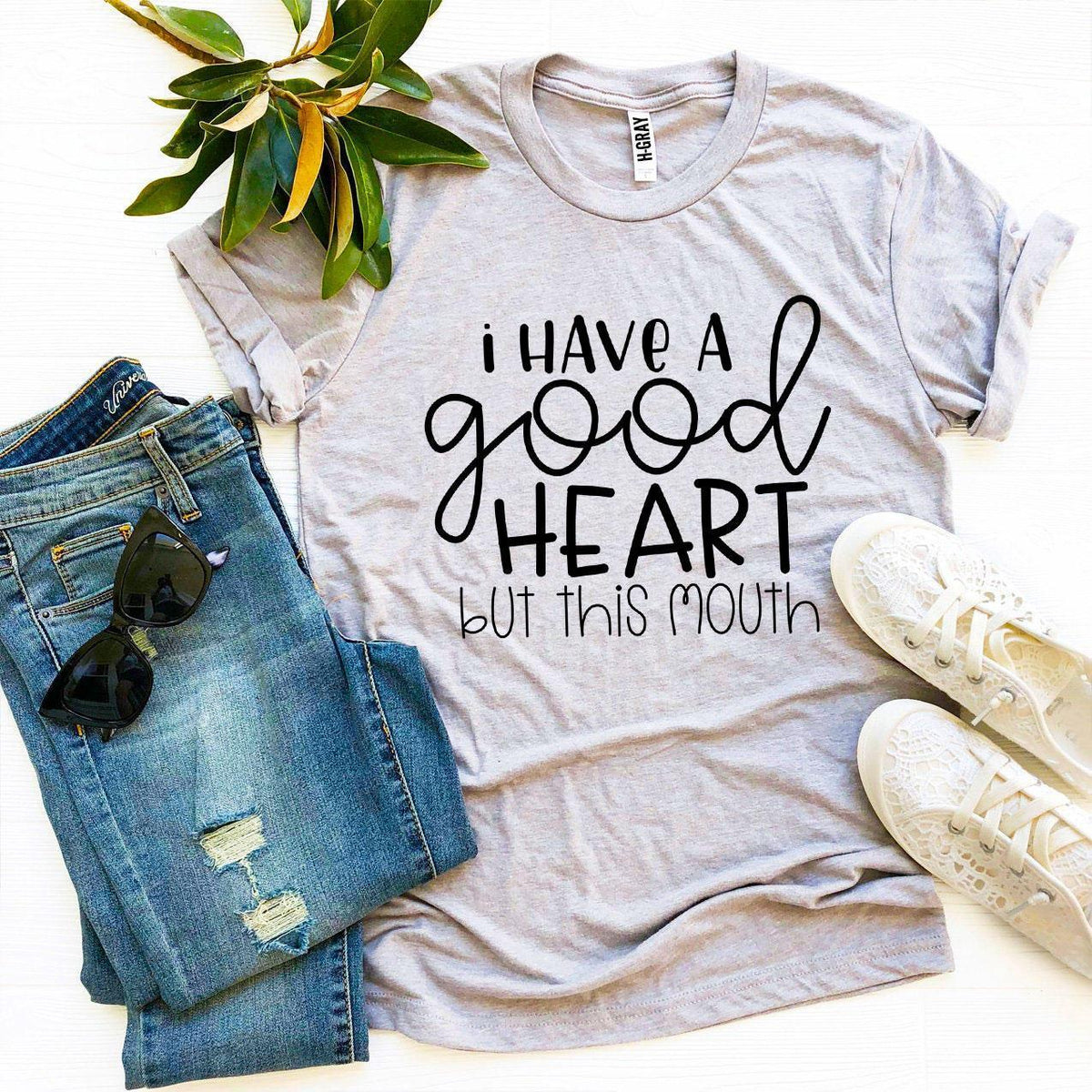 I Have a Good Heart But This Mouth T-shirt - Trustymall