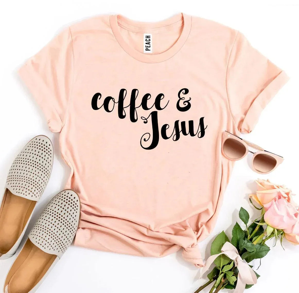 Coffee And Jesus T-shirt - Trustymall