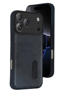 iPhone 17 Pro Max Leather Wallet Case with Card Slots Cover Phone Case - Trustymall