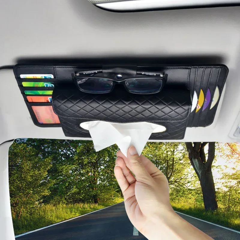 Leather Multifunction Car Visor Organizer - Trustymall