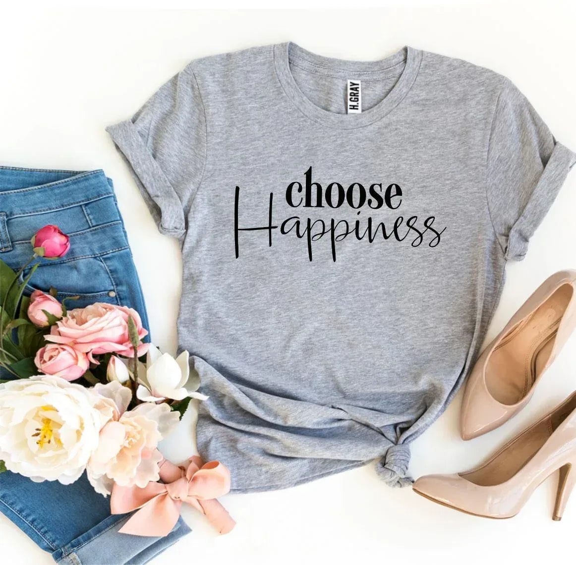 Choose Happiness T-shirt - Trustymall