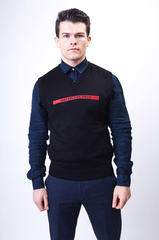 Wakerlook Sleeveless Black Sweater - Trustymall