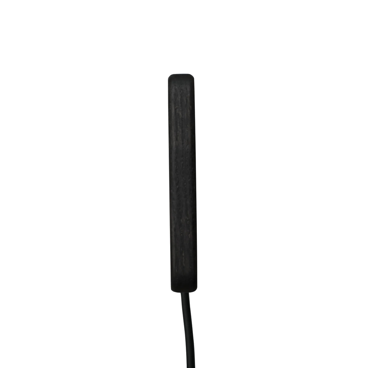 Wooden wireless charger with detailed close-up on natural wood texture and smooth surface