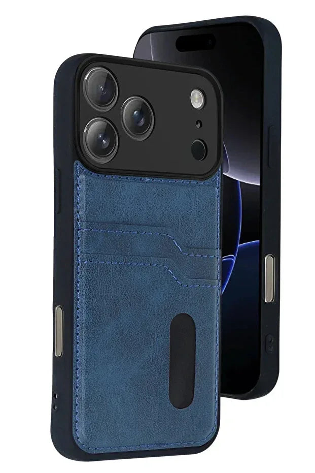 iPhone 17 Pro Max Leather Wallet Case with Card Slots Cover Phone Case - Trustymall