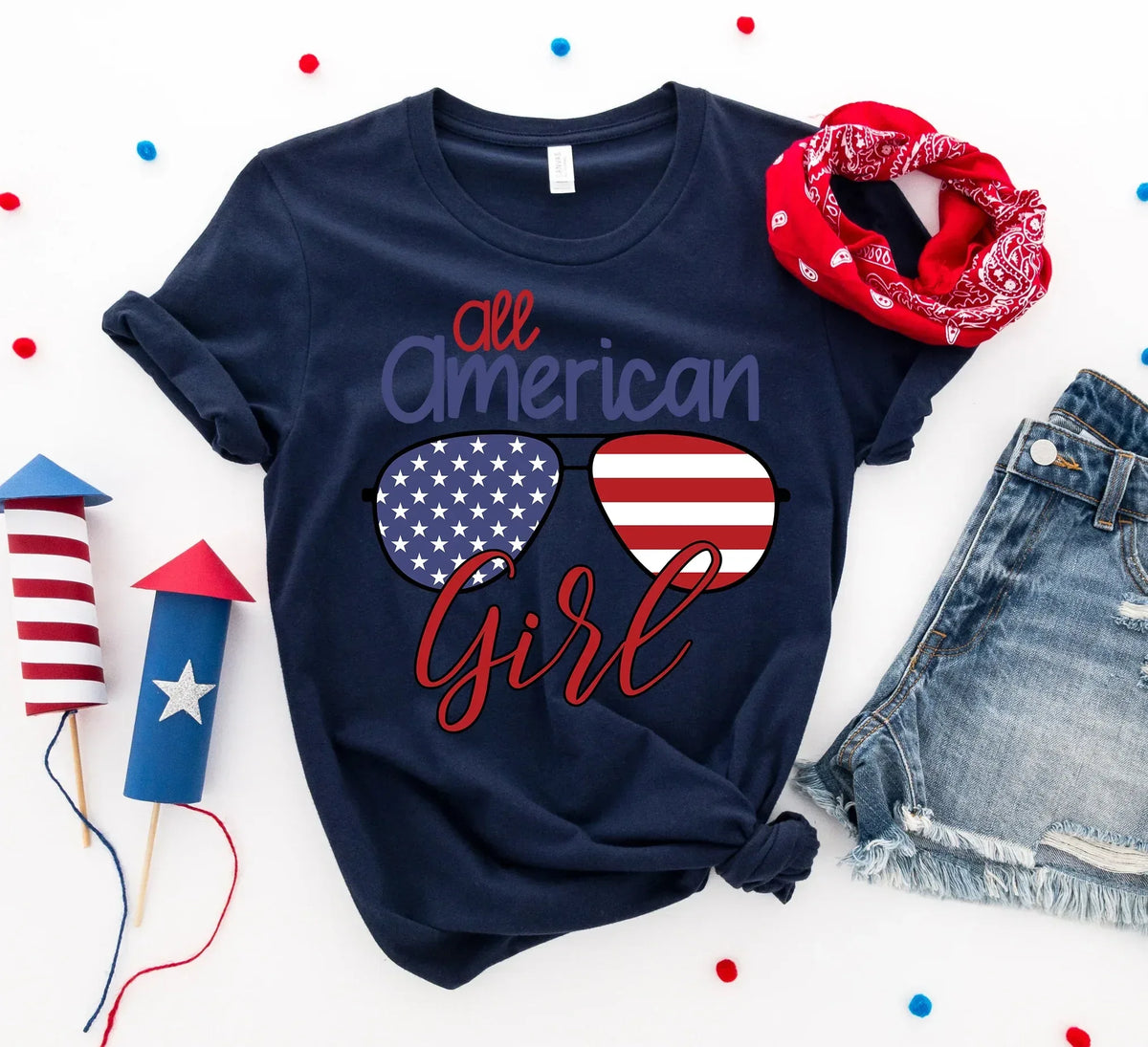 All American Girl T-shirt - Trustymall