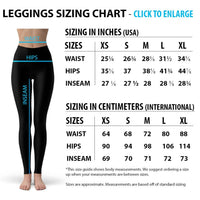 Lifestyle photo of woman wearing brown striped leggings, posing in athletic stance outdoors